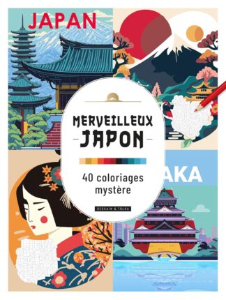 Merveilleux Japon – 40 coloriages mystère