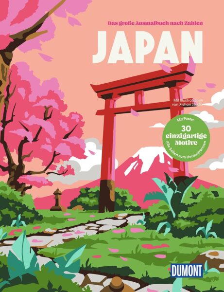 Japan – Das große Ausmalbuch nach Zahlen