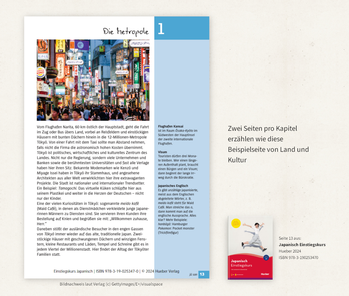 Beispielseite für eien Seite, die Land und Kultur vorstellt