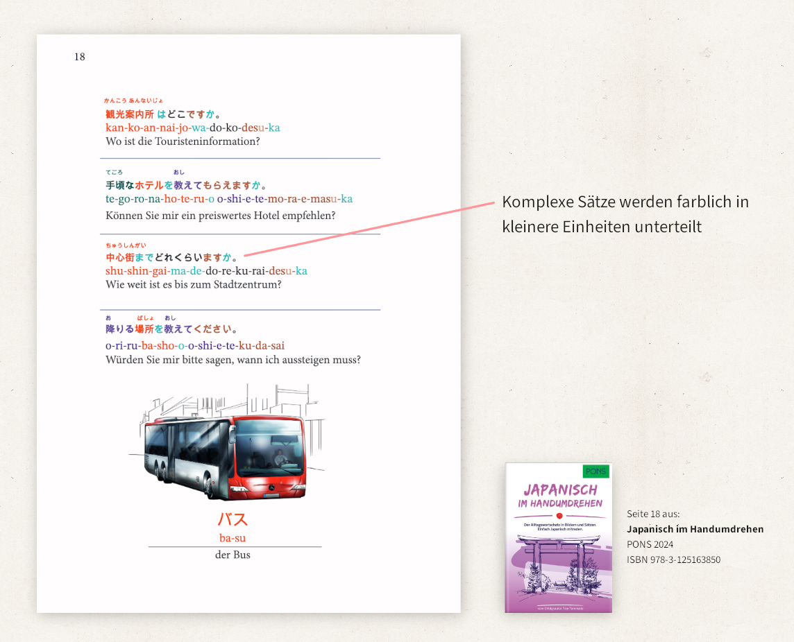 Screenshot aus dem Buch Japanisch im Handumdrehen