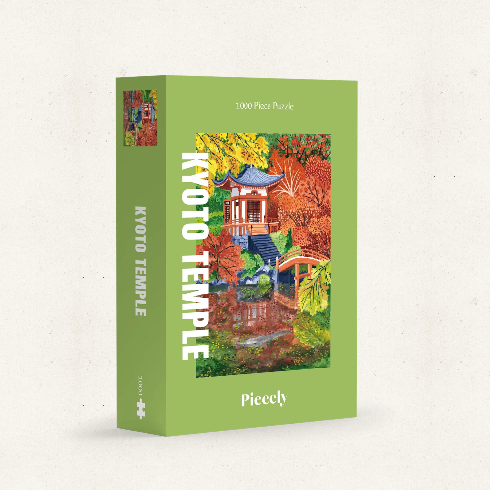 Bild von Zug mit Kirschblüten Puzzle