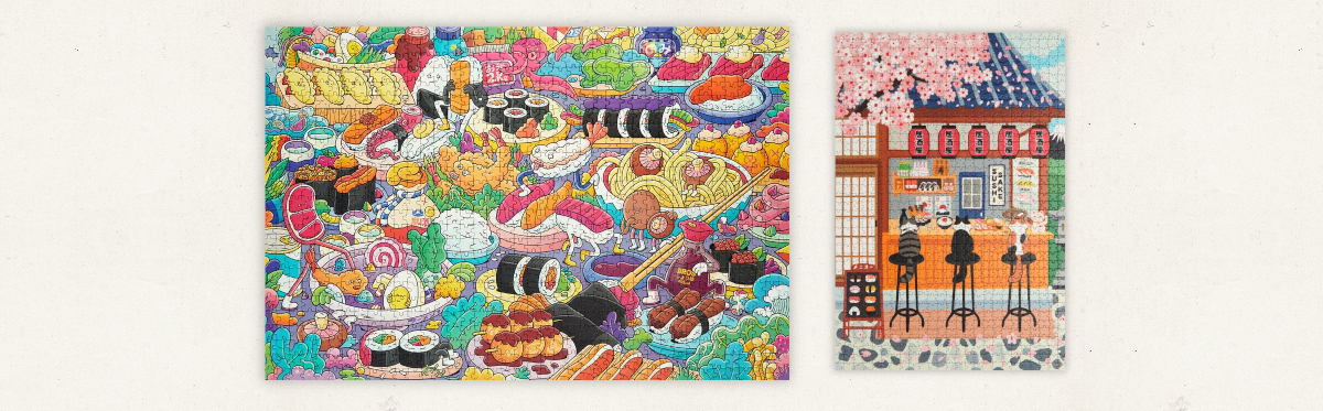 Bild mit Puzzeln